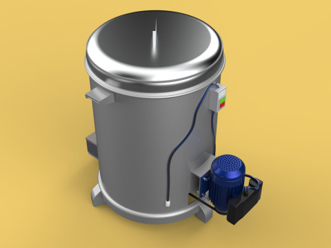 SPINNER MACHINE OIL DRAIN DRAINER FILTER FOOD CENTRIFUGAL DRYER 3D-Modell