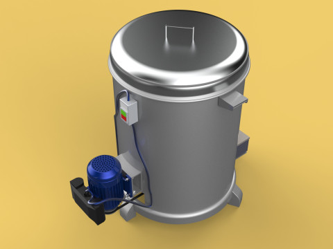 SPINNER MACHINE OIL DRAIN DRAINER FILTER FOOD CENTRIFUGAL DRYER 3D-Modell