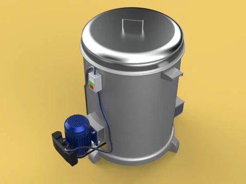 SPINNER MACHINE OIL DRAIN DRAINER FILTER FOOD CENTRIFUGAL DRYER 3D Model