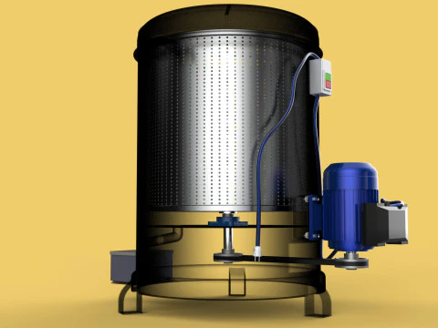 SPINNER MACHINE OIL DRAIN DRAINER FILTER FOOD CENTRIFUGAL DRYER 3D Model