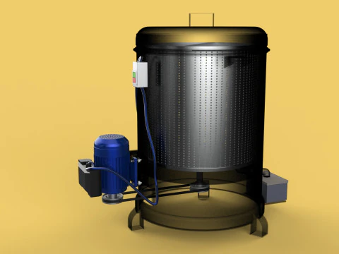 SPINNER MACHINE OIL DRAIN DRAINER FILTER FOOD CENTRIFUGAL DRYER 3D Model