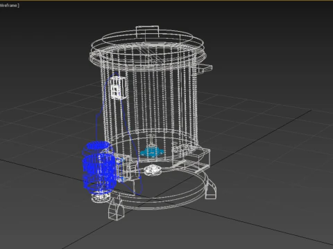 SPINNER MACHINE OIL DRAIN DRAINER FILTER FOOD CENTRIFUGAL DRYER 3D Model