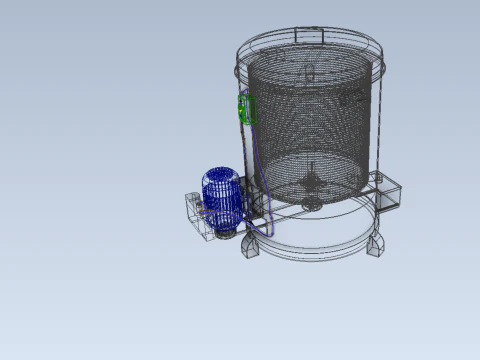 SPINNER MACHINE OIL DRAIN DRAINER FILTER FOOD CENTRIFUGAL DRYER 3D Model