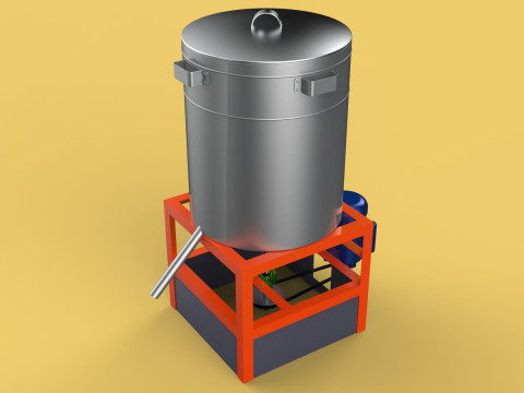 SPINNER DRAIN MACHINE OIL DRAINER FILTER FOOD CENTRIFUGAL DRYER 3D Model