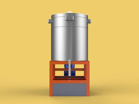 SPINNER DRAIN MACHINE OIL DRAINER FILTER FOOD CENTRIFUGAL DRYER 3D Model