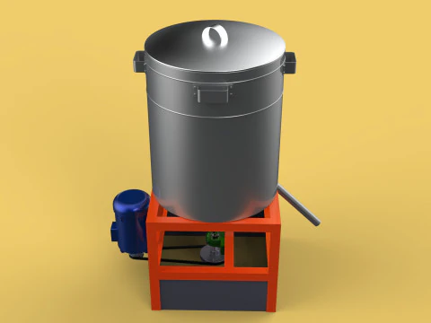 SPINNER DRAIN MACHINE OIL DRAINER FILTER FOOD CENTRIFUGAL DRYER 3D Model