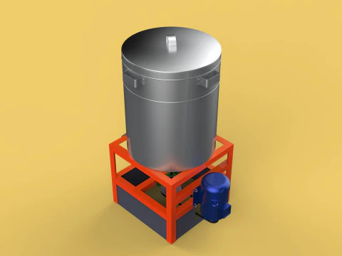 SPINNER DRAIN MACHINE OIL DRAINER FILTER FOOD CENTRIFUGAL DRYER 3D Model