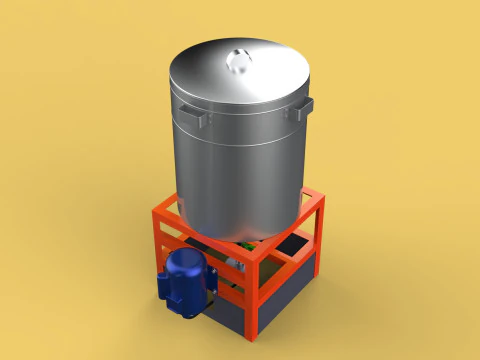 SPINNER DRAIN MACHINE OIL DRAINER FILTER FOOD CENTRIFUGAL DRYER 3D Model