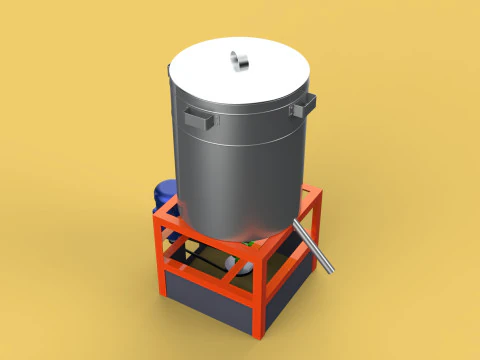 SPINNER DRAIN MACHINE OIL DRAINER FILTER FOOD CENTRIFUGAL DRYER 3D Model