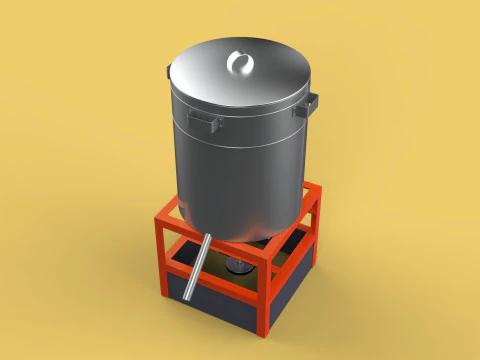 SPINNER DRAIN MACHINE OIL DRAINER FILTER FOOD CENTRIFUGAL DRYER 3D Model