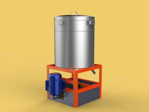 SPINNER DRAIN MACHINE OIL DRAINER FILTER FOOD CENTRIFUGAL DRYER 3D Model