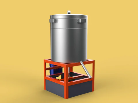 SPINNER DRAIN MACHINE OIL DRAINER FILTER FOOD CENTRIFUGAL DRYER 3D Model