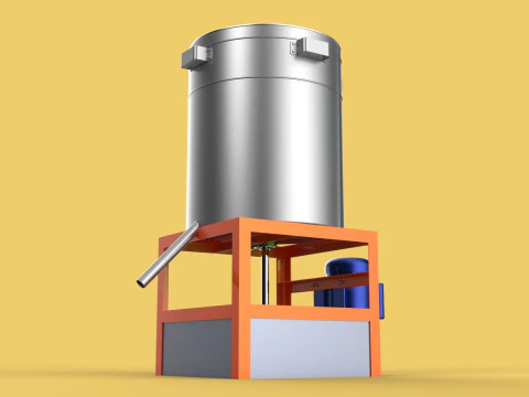 SPINNER DRAIN MACHINE OIL DRAINER FILTER FOOD CENTRIFUGAL DRYER 3D Model