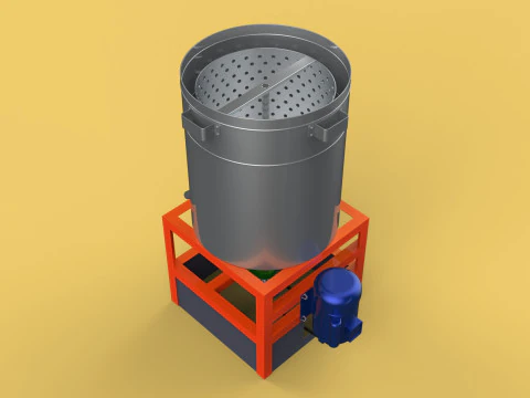 SPINNER DRAIN MACHINE OIL DRAINER FILTER FOOD CENTRIFUGAL DRYER 3D Model