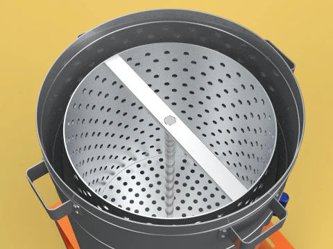 SPINNER DRAIN MACHINE OIL DRAINER FILTER FOOD CENTRIFUGAL DRYER 3D Model