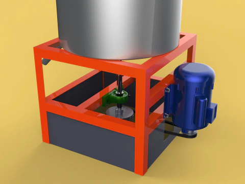 SPINNER DRAIN MACHINE OIL DRAINER FILTER FOOD CENTRIFUGAL DRYER 3D Model