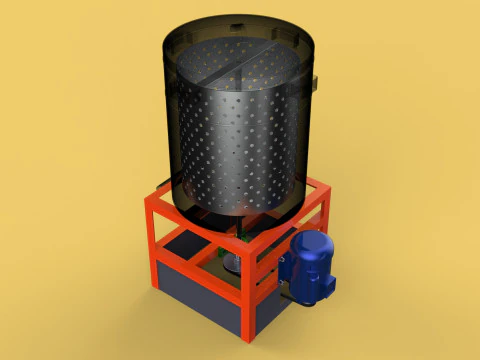 SPINNER DRAIN MACHINE OIL DRAINER FILTER FOOD CENTRIFUGAL DRYER 3D Model