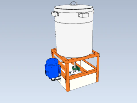 SPINNER DRAIN MACHINE OIL DRAINER FILTER FOOD CENTRIFUGAL DRYER 3D Model