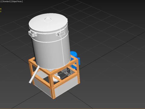 SPINNER DRAIN MACHINE OIL DRAINER FILTER FOOD CENTRIFUGAL DRYER 3D Model