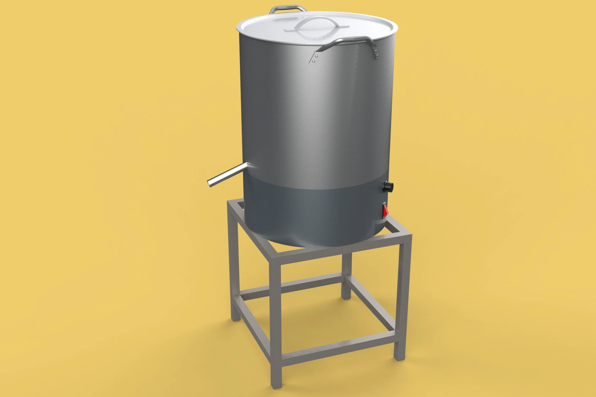 DRAINER SPINNER MACHINE OIL DRAIN FILTER FOOD CENTRIFUGAL DRYER 3D Model .c4d .max .obj .3ds .fbx .stl .blend 