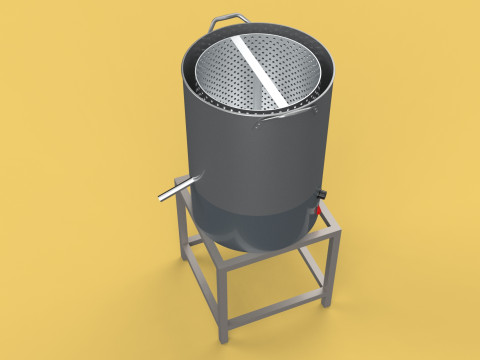 DRAINER SPINNER MACHINE OIL DRAIN FILTER FOOD CENTRIFUGAL DRYER 3D मॉडल