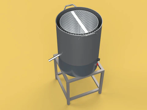 DRAINER SPINNER MACHINE OIL DRAIN FILTER FOOD CENTRIFUGAL DRYER 3D Model