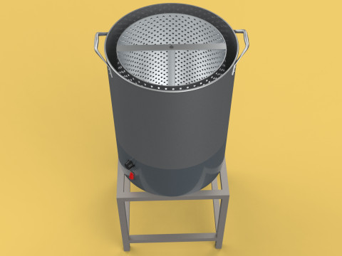 DRAINER SPINNER MACHINE OIL DRAIN FILTER FOOD CENTRIFUGAL DRYER 3D मॉडल