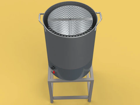 DRAINER SPINNER MACHINE OIL DRAIN FILTER FOOD CENTRIFUGAL DRYER 3D Model