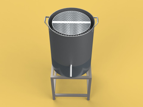 DRAINER SPINNER MACHINE OIL DRAIN FILTER FOOD CENTRIFUGAL DRYER 3D मॉडल
