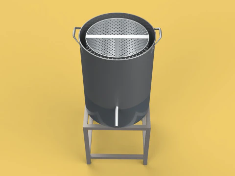 DRAINER SPINNER MACHINE OIL DRAIN FILTER FOOD CENTRIFUGAL DRYER 3D Model