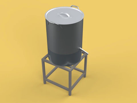 DRAINER SPINNER MACHINE OIL DRAIN FILTER FOOD CENTRIFUGAL DRYER 3D Model
