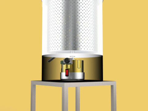 DRAINER SPINNER MACHINE OIL DRAIN FILTER FOOD CENTRIFUGAL DRYER 3D Model