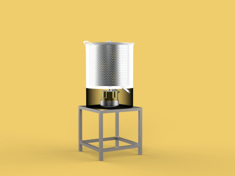 DRAINER SPINNER MACHINE OIL DRAIN FILTER FOOD CENTRIFUGAL DRYER 3D मॉडल