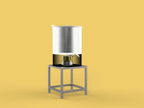 DRAINER SPINNER MACHINE OIL DRAIN FILTER FOOD CENTRIFUGAL DRYER 3D Model