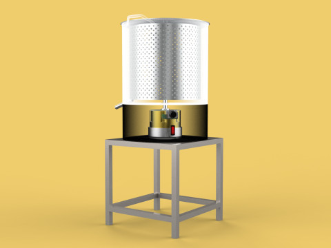 DRAINER SPINNER MACHINE OIL DRAIN FILTER FOOD CENTRIFUGAL DRYER 3D मॉडल