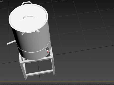 DRAINER SPINNER MACHINE OIL DRAIN FILTER FOOD CENTRIFUGAL DRYER 3D Model