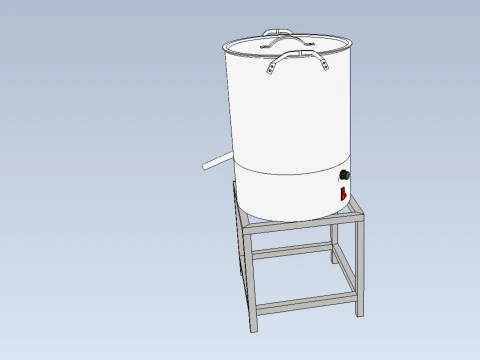 DRAINER SPINNER MACHINE OIL DRAIN FILTER FOOD CENTRIFUGAL DRYER 3D Model