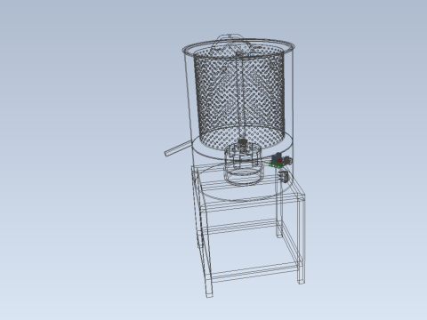 DRAINER SPINNER MACHINE OIL DRAIN FILTER FOOD CENTRIFUGAL DRYER 3D मॉडल