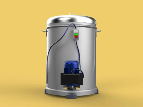 FOOD SPINNER MACHINE OIL DRAIN DRAINER FILTER CENTRIFUGAL DRYER 3D Model