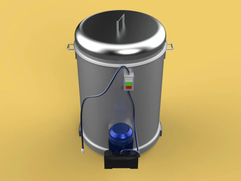 FOOD SPINNER MACHINE OIL DRAIN DRAINER FILTER CENTRIFUGAL DRYER 3D Model
