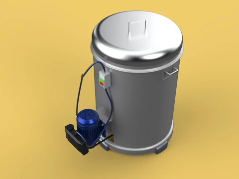 FOOD SPINNER MACHINE OIL DRAIN DRAINER FILTER CENTRIFUGAL DRYER 3D Model