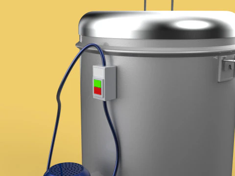 FOOD SPINNER MACHINE OIL DRAIN DRAINER FILTER CENTRIFUGAL DRYER 3D Model