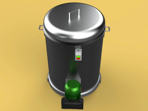 FOOD DRAINER SPINNER MACHINE OIL DRAIN FILTER CENTRIFUGAL DRYER 3D Model