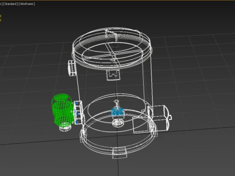 FOOD DRAINER SPINNER MACHINE OIL DRAIN FILTER CENTRIFUGAL DRYER 3D Model