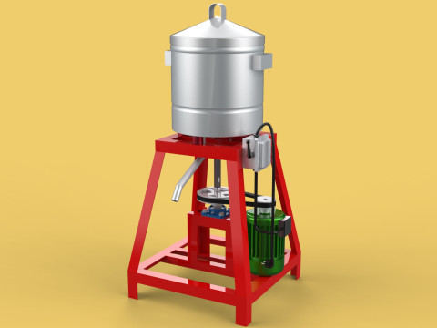 SPINNER MACHINE DEHYDRATOR DRAINER FILTER FOOD CENTRIFUGAL DRYER 3D Model