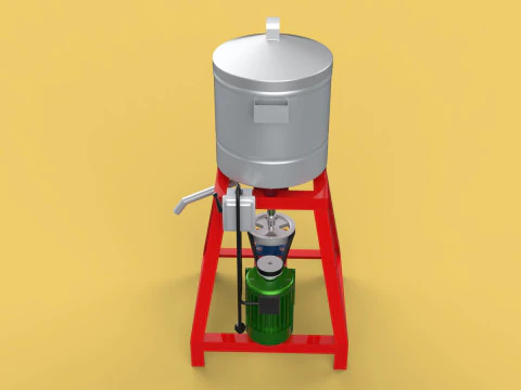 SPINNER MACHINE DEHYDRATOR DRAINER FILTER FOOD CENTRIFUGAL DRYER 3D Model