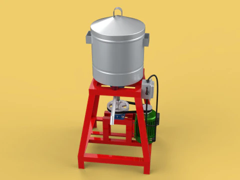 SPINNER MACHINE DEHYDRATOR DRAINER FILTER FOOD CENTRIFUGAL DRYER 3D Model