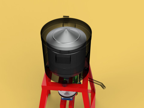 SPINNER MACHINE DEHYDRATOR DRAINER FILTER FOOD CENTRIFUGAL DRYER 3D 模型