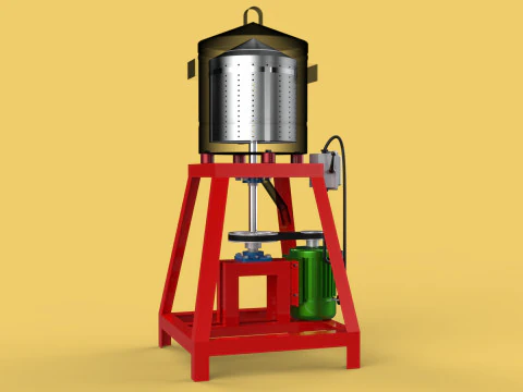 SPINNER MACHINE DEHYDRATOR DRAINER FILTER FOOD CENTRIFUGAL DRYER 3D Model