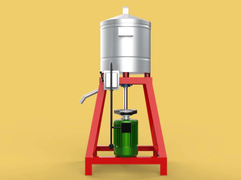 SPINNER MACHINE DEHYDRATOR DRAINER FILTER FOOD CENTRIFUGAL DRYER 3D Model